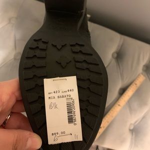 Black tall heeled boots brand new